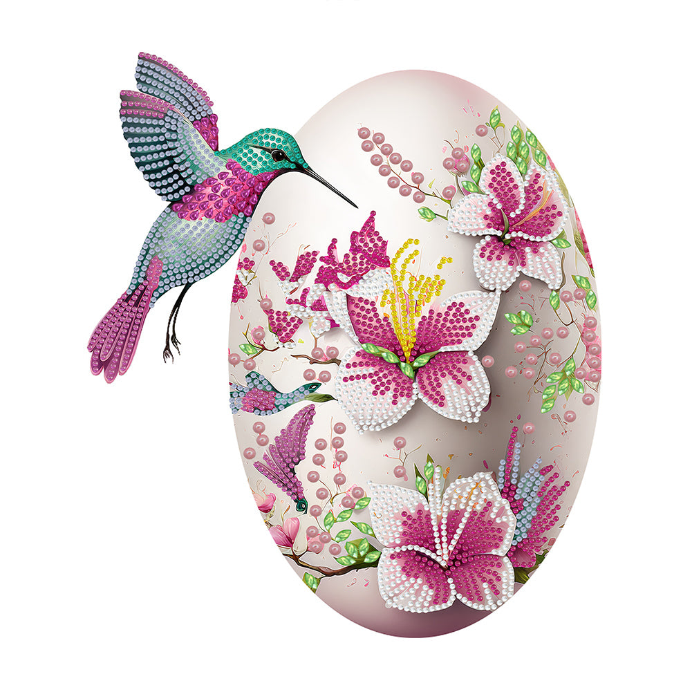 Easter Egg Hummingbird - Special Shaped Drill Diamond Painting 30*40CM
