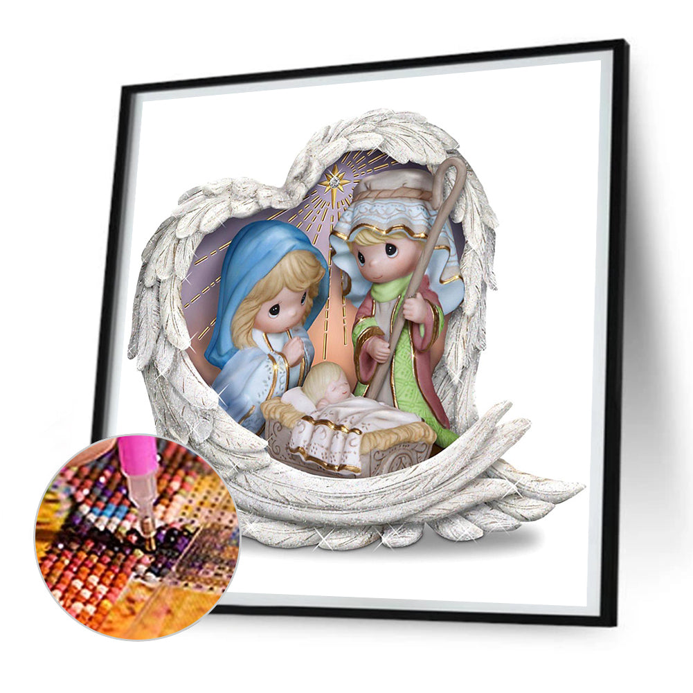 Precious Moments Doll Jesus - Full Round Drill Diamond Painting 30*30CM