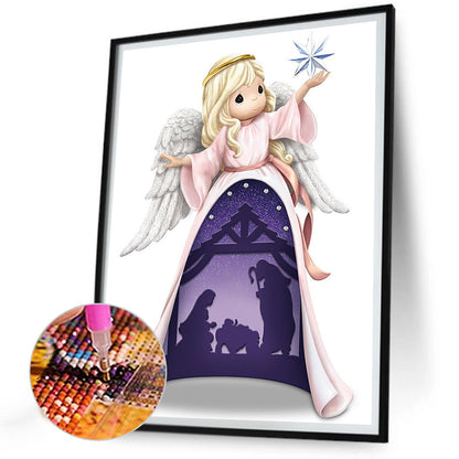 Precious Moments Doll Jesus Angel - Full Round Drill Diamond Painting 30*40CM