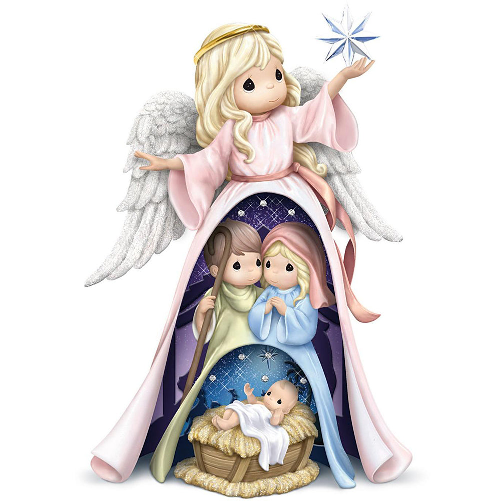 Precious Moments Doll Jesus Angel - Full Round Drill Diamond Painting 30*40CM