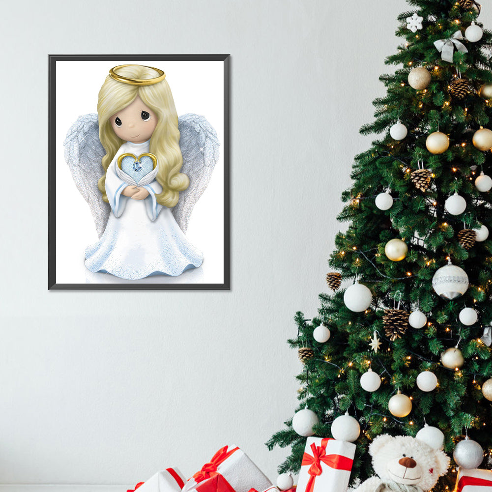 Precious Moments Doll Jesus Angel - Full Round Drill Diamond Painting 30*40CM