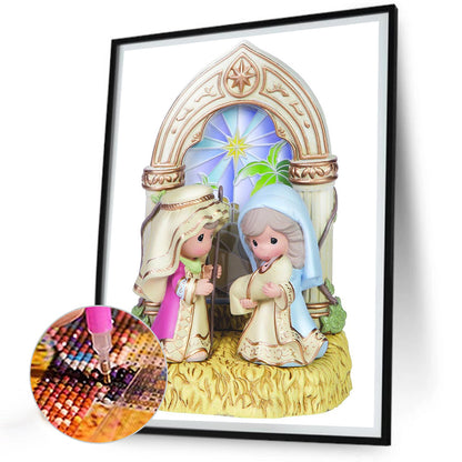 Precious Moments Doll Jesus Angel - Full Round Drill Diamond Painting 30*40CM