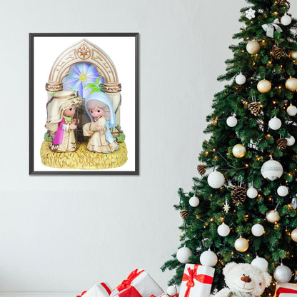 Precious Moments Doll Jesus Angel - Full Round Drill Diamond Painting 30*40CM