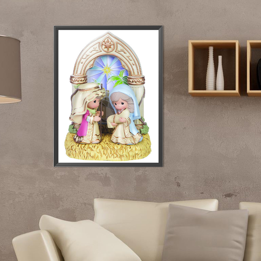 Precious Moments Doll Jesus Angel - Full Round Drill Diamond Painting 30*40CM