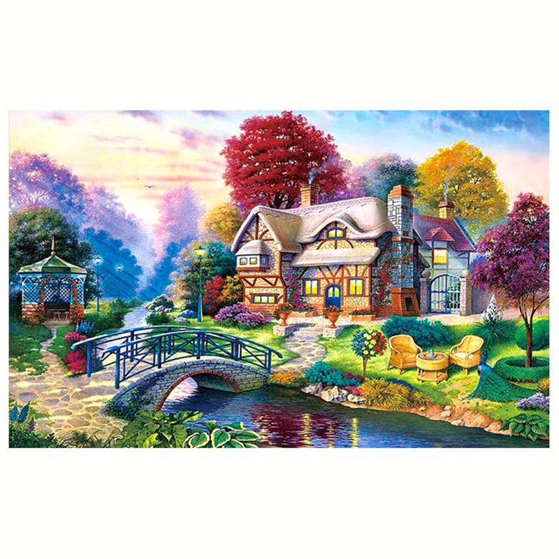 Dream House - 11CT Stamped Cross Stitch 120*79CM