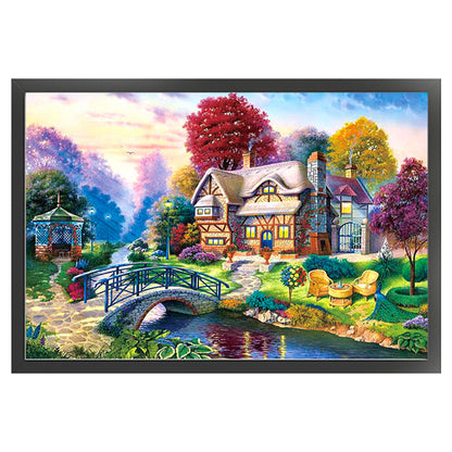 Dream House - 11CT Stamped Cross Stitch 120*79CM