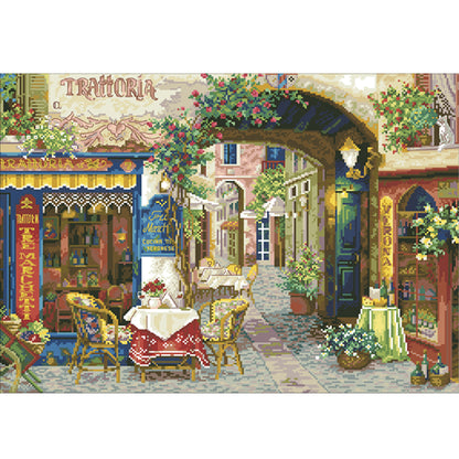 Verona Cafe - 11CT Stamped Cross Stitch 70*54CM