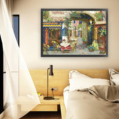 Verona Cafe - 11CT Stamped Cross Stitch 70*54CM