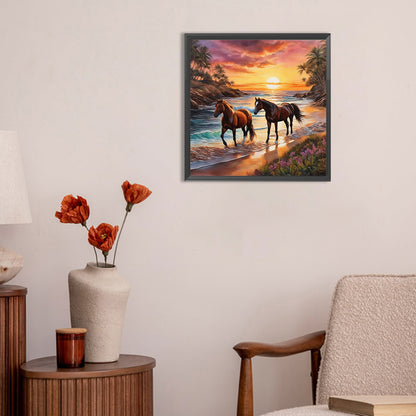 Horse - Full Round Drill Diamond Painting 30*30CM