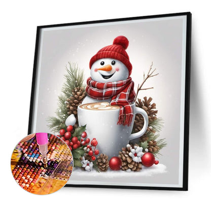 Christmas Snowman - Full Round Drill Diamond Painting 30*30CM