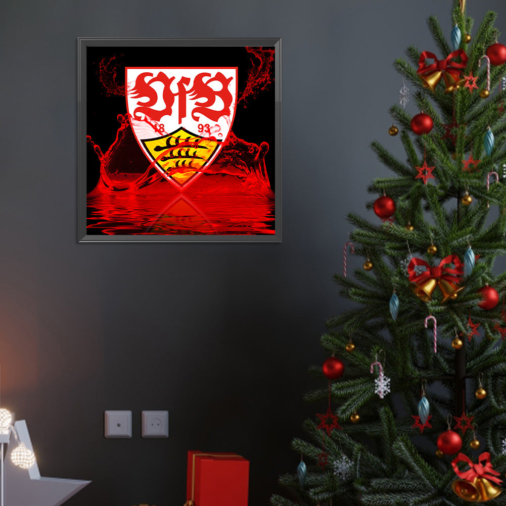 Stuttgart Football Club Logo - Full Round Drill Diamond Painting 40*40CM