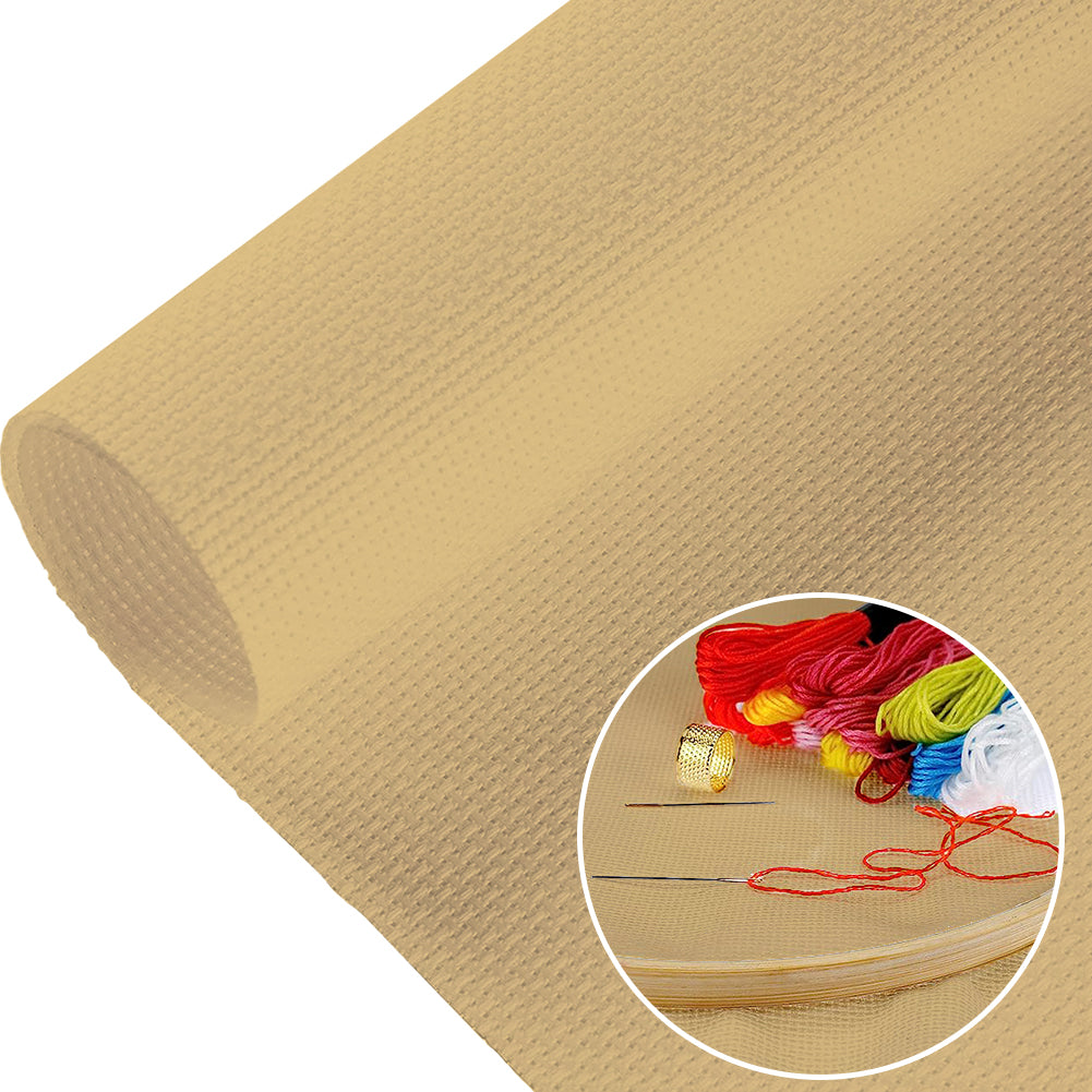 3 pcs 11 Count Embroidery Cross Cotton Fabric for Embroidery Beginner (16x20in)