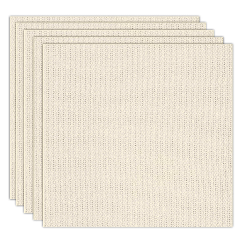 5 pcs 11 Count Embroidery Cross Stitch Fabric for Embroidery Beginner (12x12in)