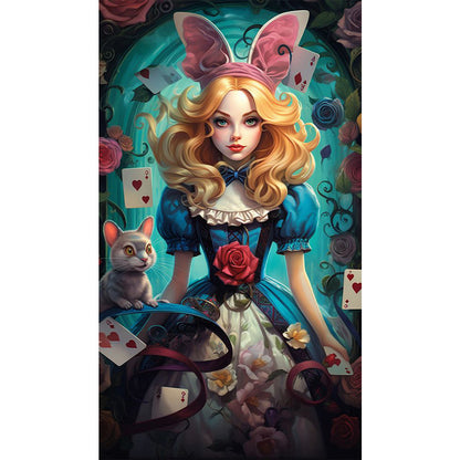 Blonde Alice - Full AB Round Drill Diamond Painting 40*70CM