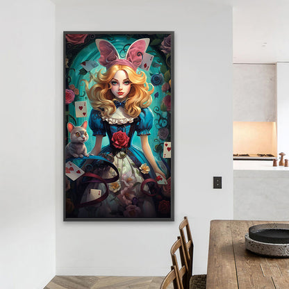 Blonde Alice - Full AB Round Drill Diamond Painting 40*70CM