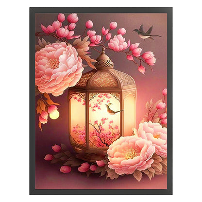 Flower And Bird Lanterns - 11CT Stamped Cross Stitch 40*56CM