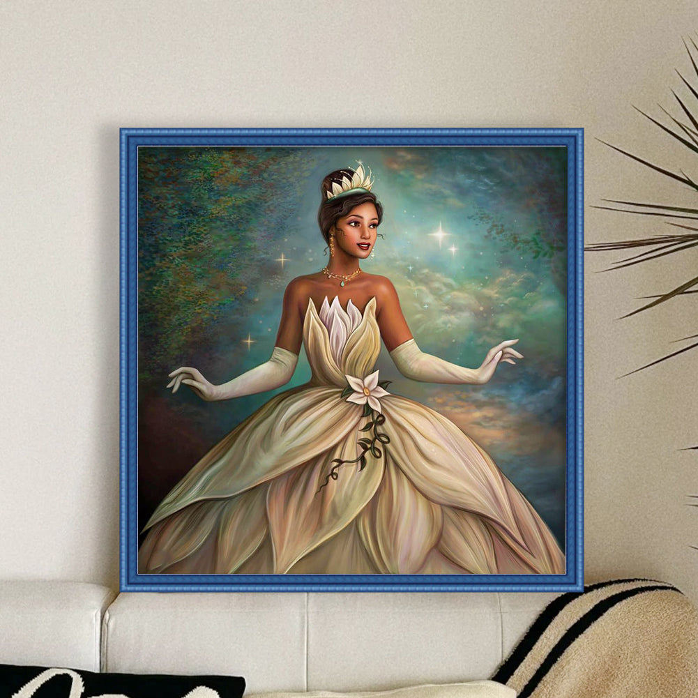 Disney-Princess Tiana - 11CT Stamped Cross Stitch 40*40CM