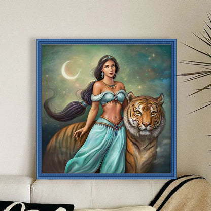 Disney-Princess Jasmine - 11CT Stamped Cross Stitch 40*40CM