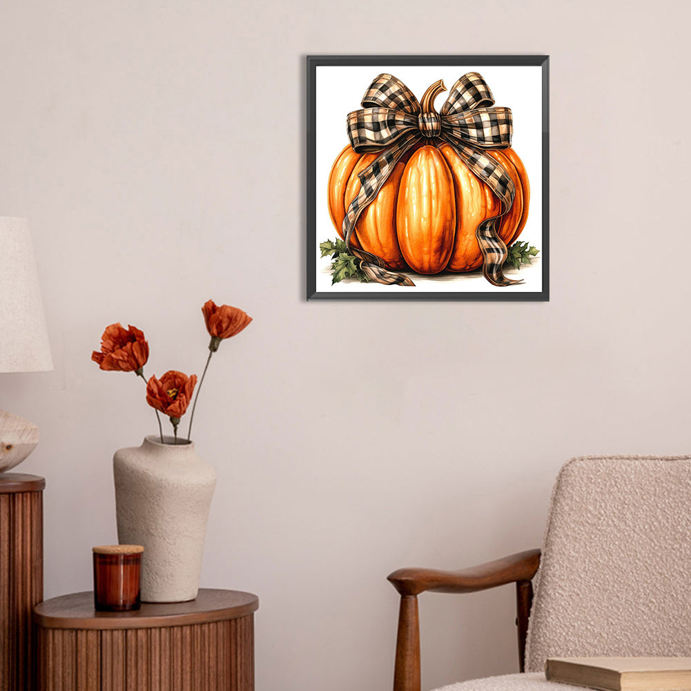 Pumpkin - Full Round Drill Diamond Painting 30*30CM