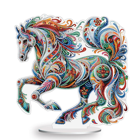 Diamond Painting Desktop Decoration for Office Desktop Decor (Gorgeous Horse)