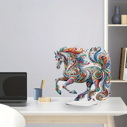 Diamond Painting Desktop Decoration for Office Desktop Decor (Gorgeous Horse)