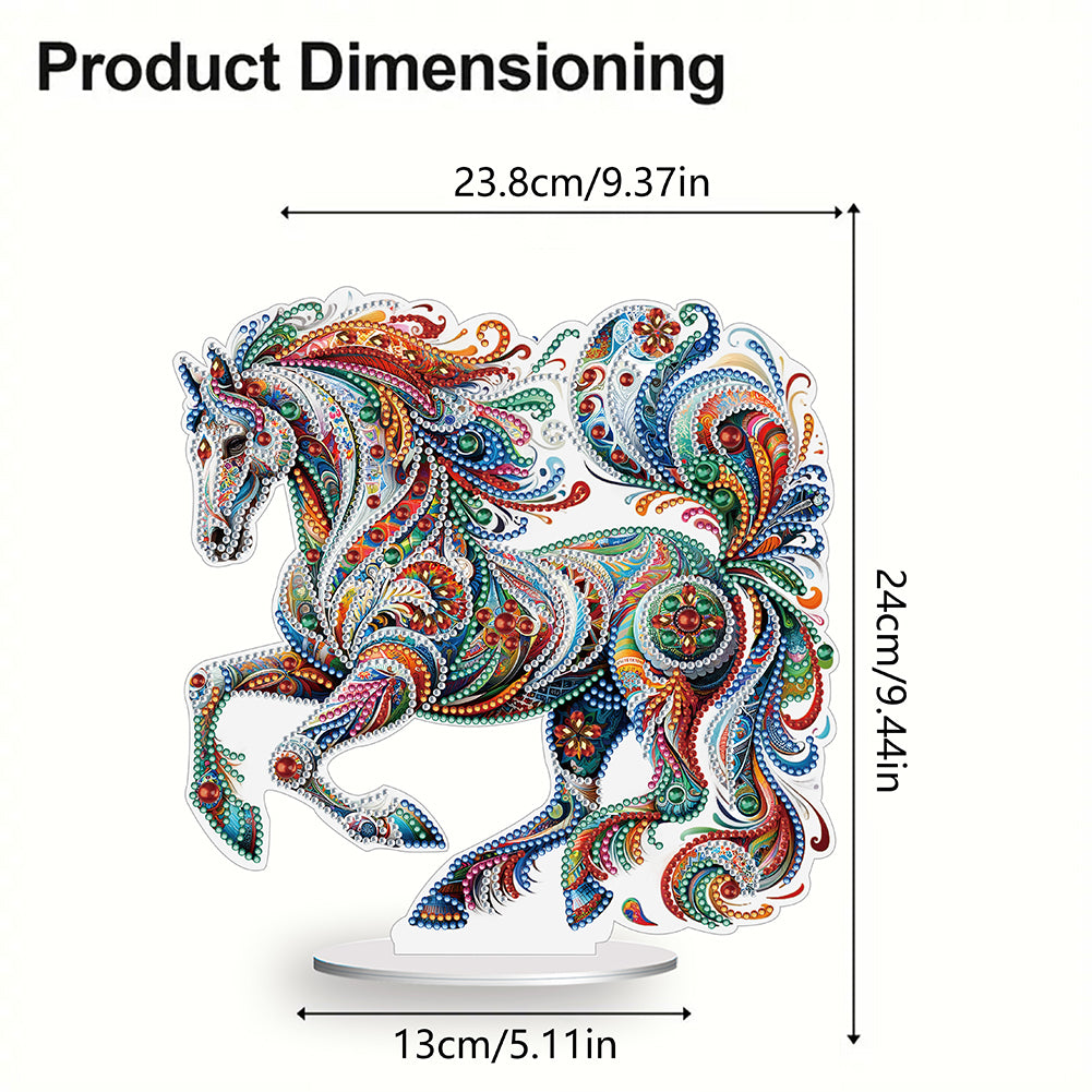 Diamond Painting Desktop Decoration for Office Desktop Decor (Gorgeous Horse)