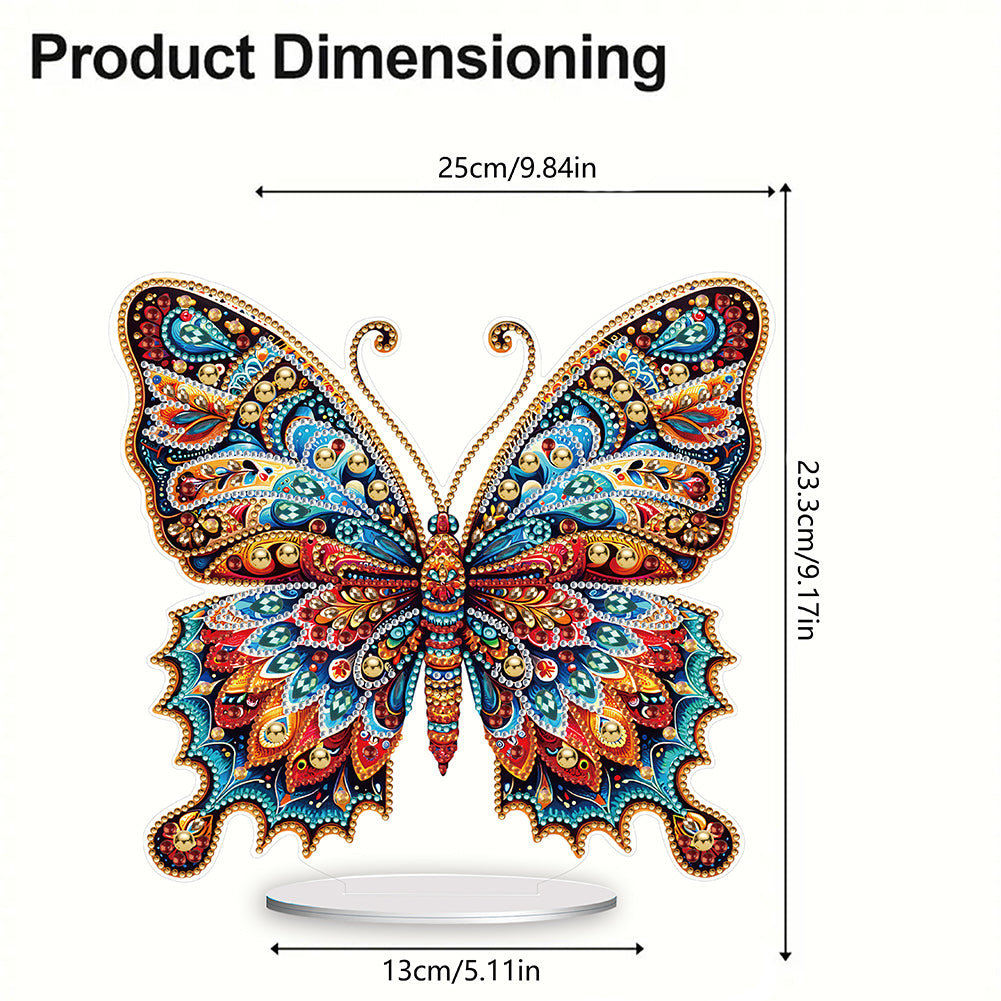 Diamond Painting Desktop Decoration for Office Desktop Decor(Gorgeous Butterfly)