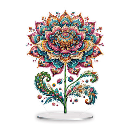 Diamond Painting Desktop Decoration for Office Desktop Decor (Gorgeous Flower)