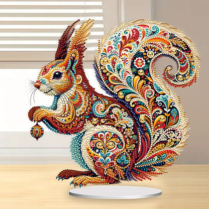 Diamond Painting Desktop Decoration for Office Desktop Decor (Gorgeous Squirrel)