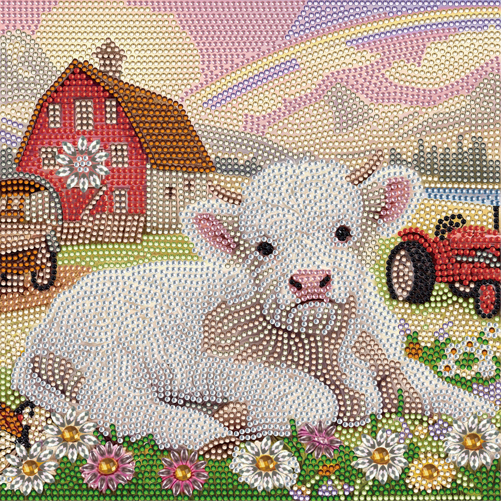 Farm Cows - Full Special Shaped Drill Diamond Painting 30*30CM