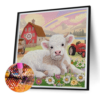 Farm Cows - Full Special Shaped Drill Diamond Painting 30*30CM