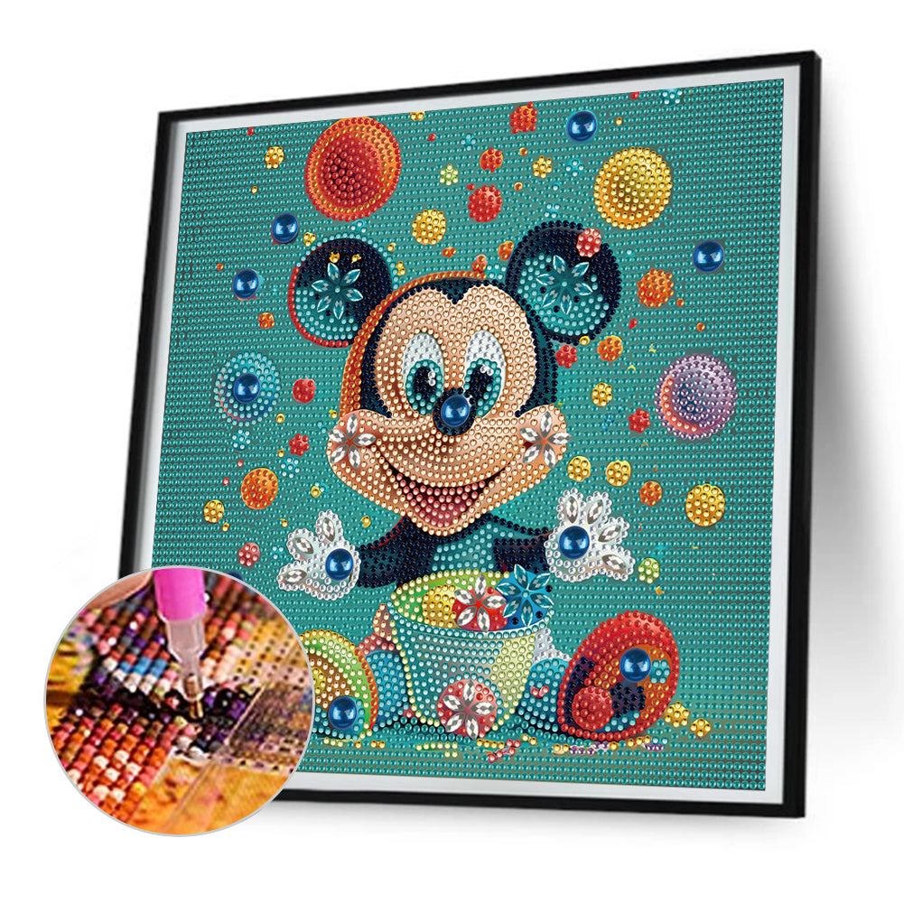 Cartoon Mickey - Full Special Shaped Drill Diamond Painting 30*30CM