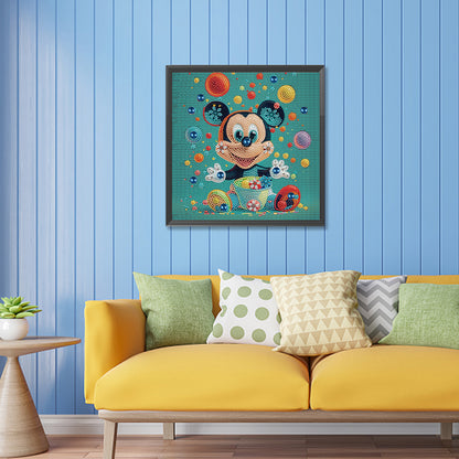 Cartoon Mickey - Full Special Shaped Drill Diamond Painting 30*30CM