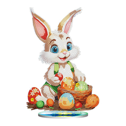 DIY Diamond Painting Desktop Ornaments Kit for Office Decor (Easter Egg Bunny)