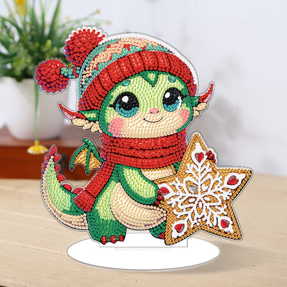 Baby Dinosaur Round Diamond Painting Desktop Decoration for Office Desktop Decor