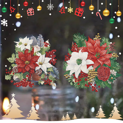 2 PCS Christmas Saffron Special Shape Diamond Painting Sticker for for Boy Girls