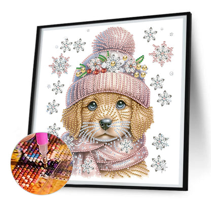 Christmas Puppy - Special Shaped Drill Diamond Painting 30*30CM