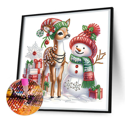 Christmas Snowman - Special Shaped Drill Diamond Painting 30*30CM