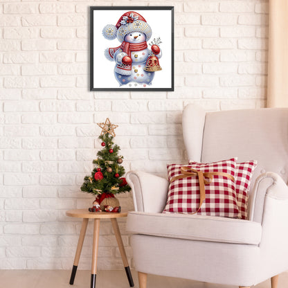 Christmas Snowman - Special Shaped Drill Diamond Painting 30*30CM