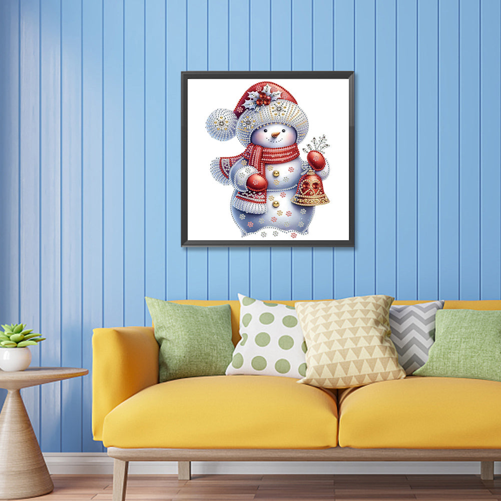 Christmas Snowman - Special Shaped Drill Diamond Painting 30*30CM