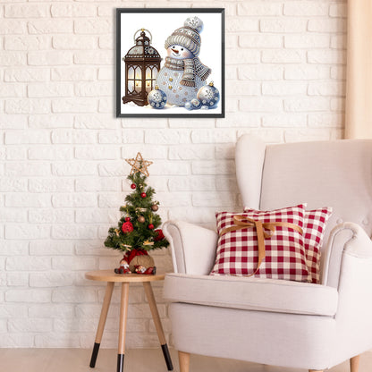 Christmas Snowman - Special Shaped Drill Diamond Painting 30*30CM