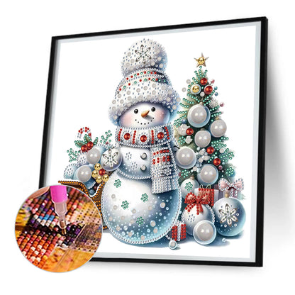 Christmas Snowman - Special Shaped Drill Diamond Painting 30*30CM