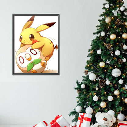 Pikachu - Full Round Drill Diamond Painting 30*40CM