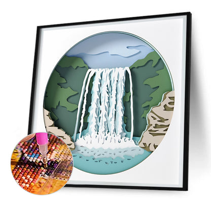 Fall - Full Round Drill Diamond Painting 30*30CM