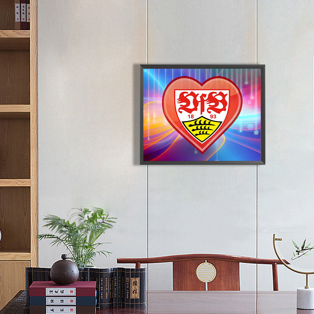 Stuttgart Flag - Full Round Drill Diamond Painting 50*40CM