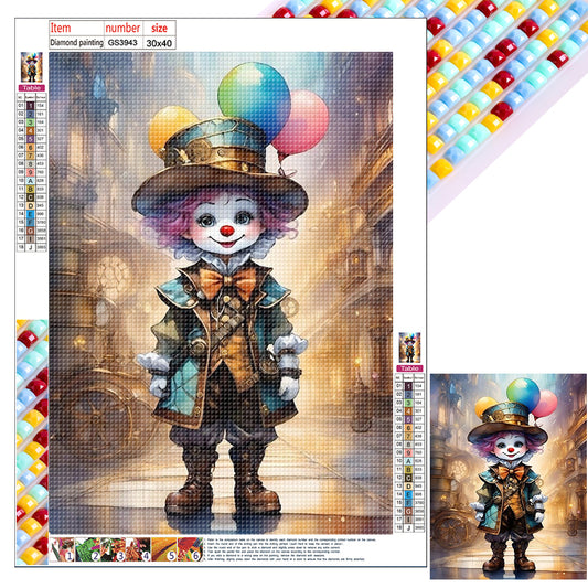 Clown - Full Square Drill Diamond Painting 30*40CM