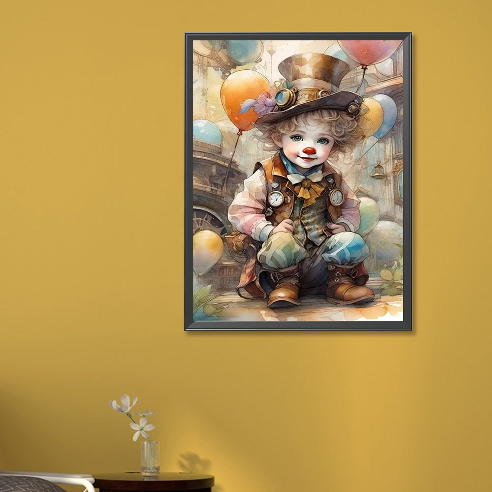 Clown - Full Square Drill Diamond Painting 45*60CM