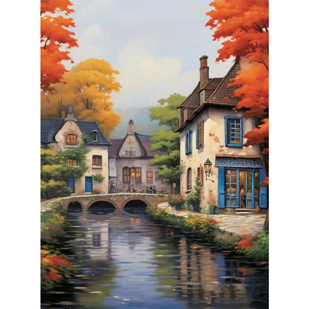 Country House - Full Square Drill Diamond Painting 45*60CM