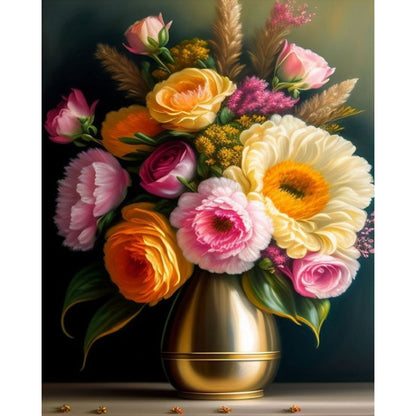 Vase Bouquet - Full Square Drill Diamond Painting 40*50CM