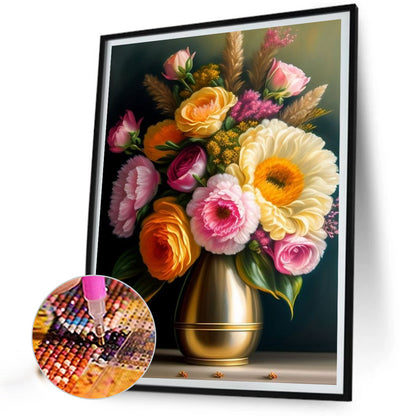 Vase Bouquet - Full Square Drill Diamond Painting 40*50CM